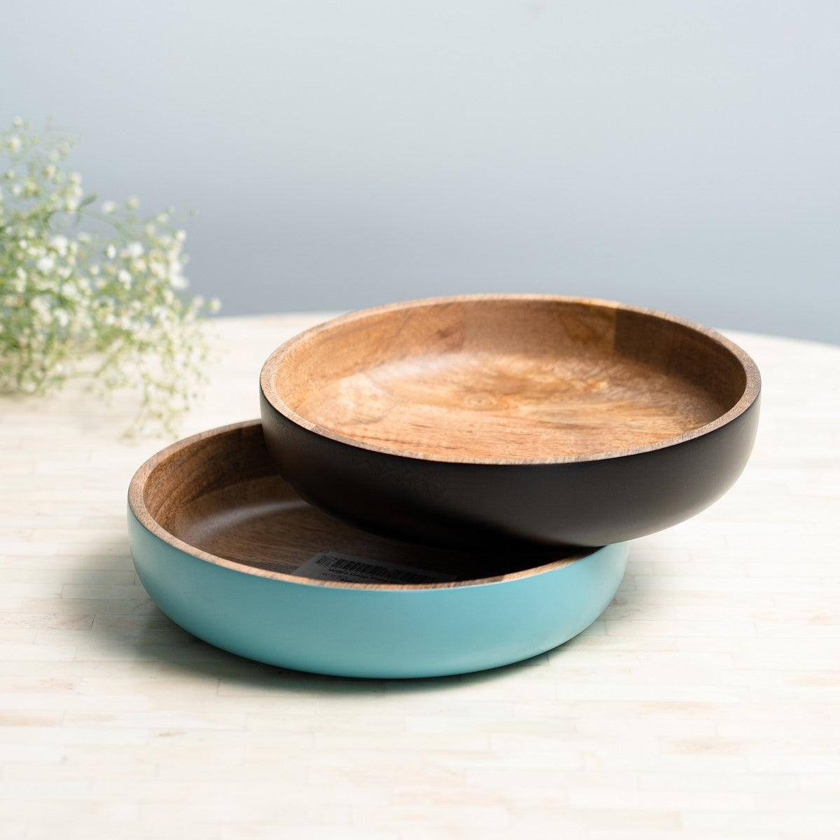 SG Home Wooden Serving Bowl - Black