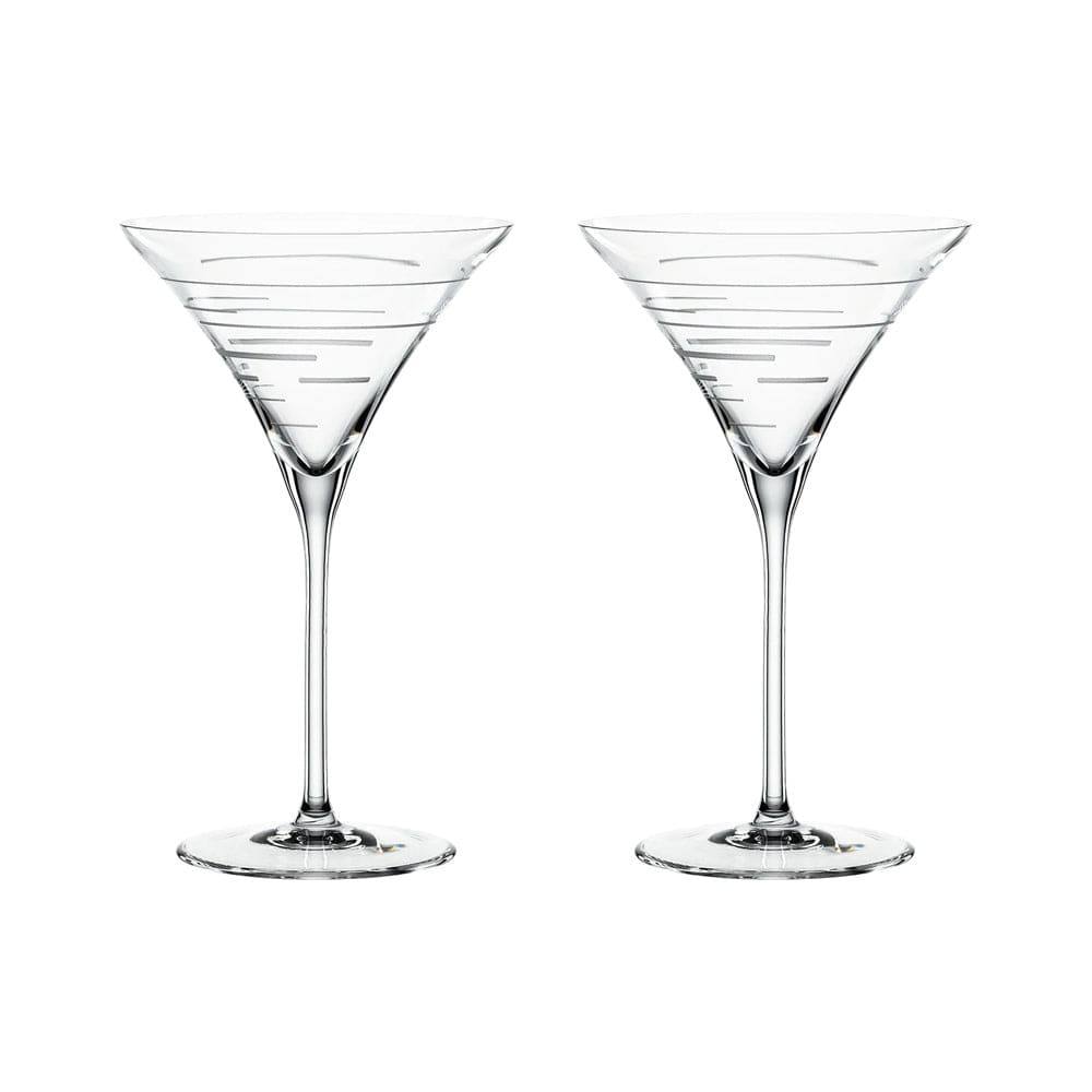 Spiegelau Signature Drinks Lines Cocktail Glasses 220ml, Set of 2