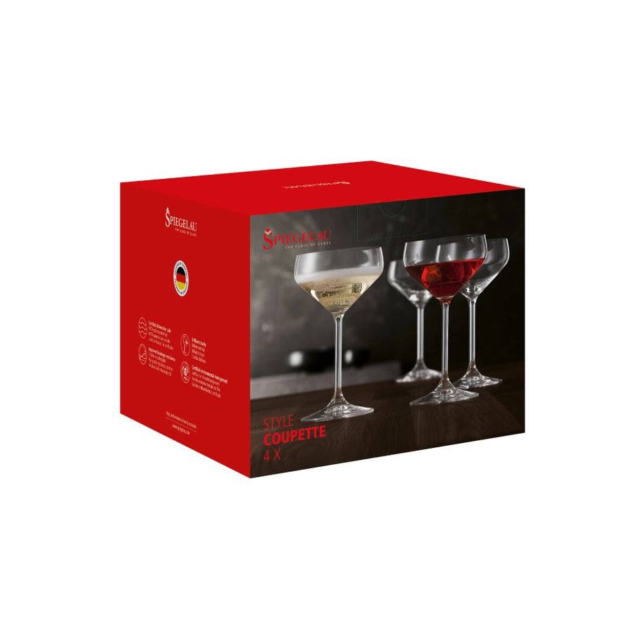 Spiegelau Style Coupette Glasses 290ml, Set of 4