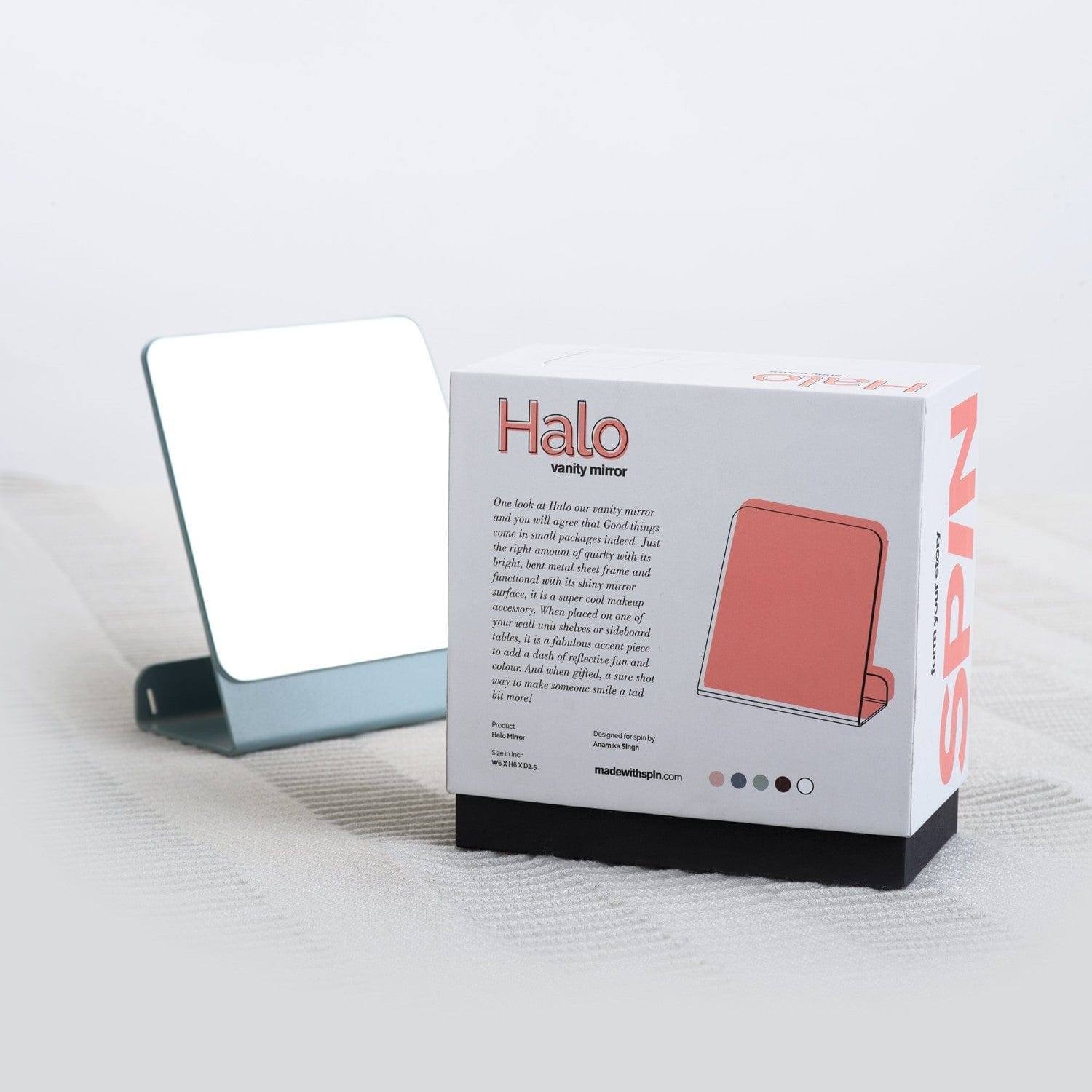 SPIN Halo Desk Mirror - Cloud Pink