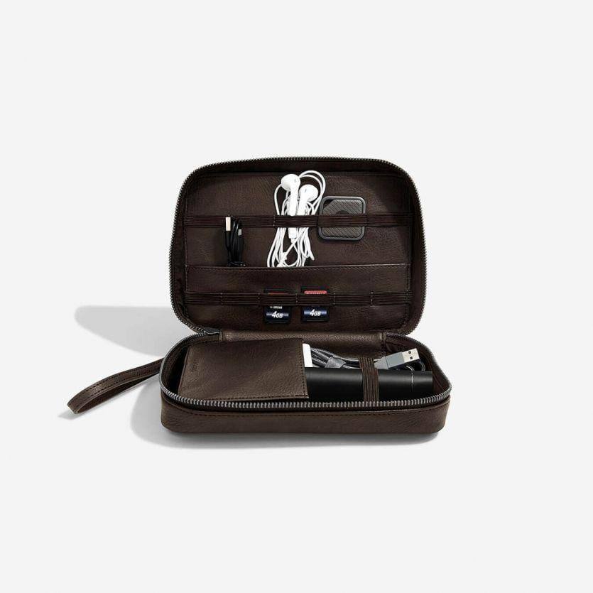 Stackers London Cable Tidy Bag - Brown
