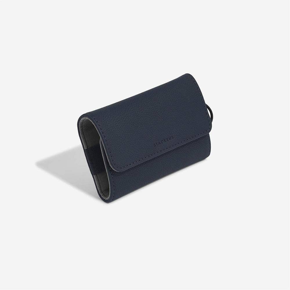 Stackers London Compact Cable Tidy Case - Navy Blue