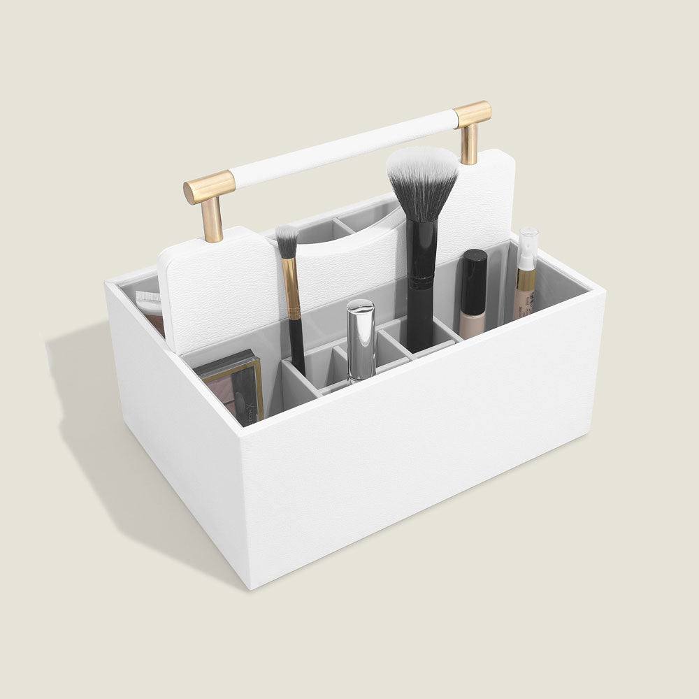 Stackers London Cosmetic Organiser Caddy Medium - Pebble White