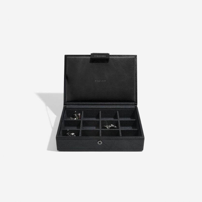 Stackers London Cufflinks Storage Box - Black