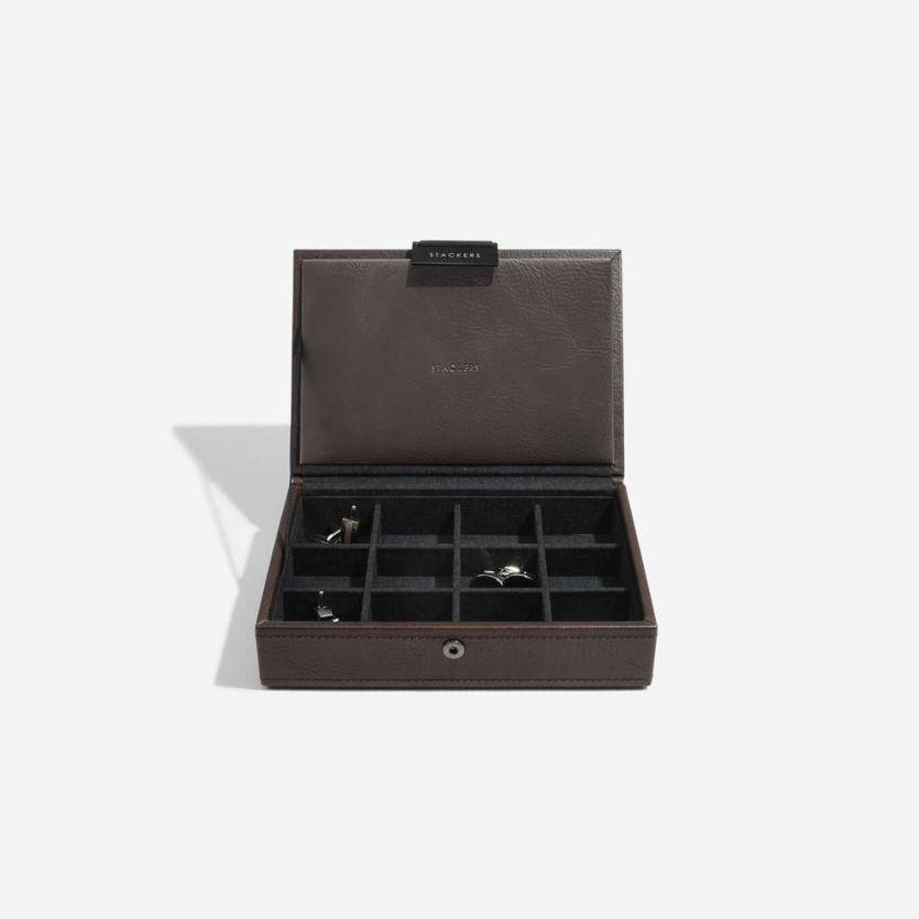 Stackers London Cufflinks Storage Box - Brown