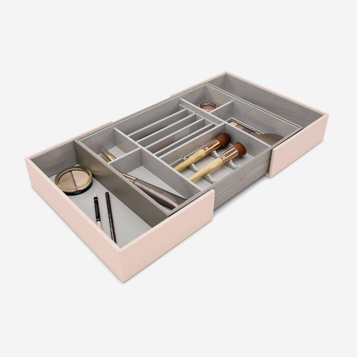 Stackers London Expandable In-Drawer Makeup Organiser - Blush Pink