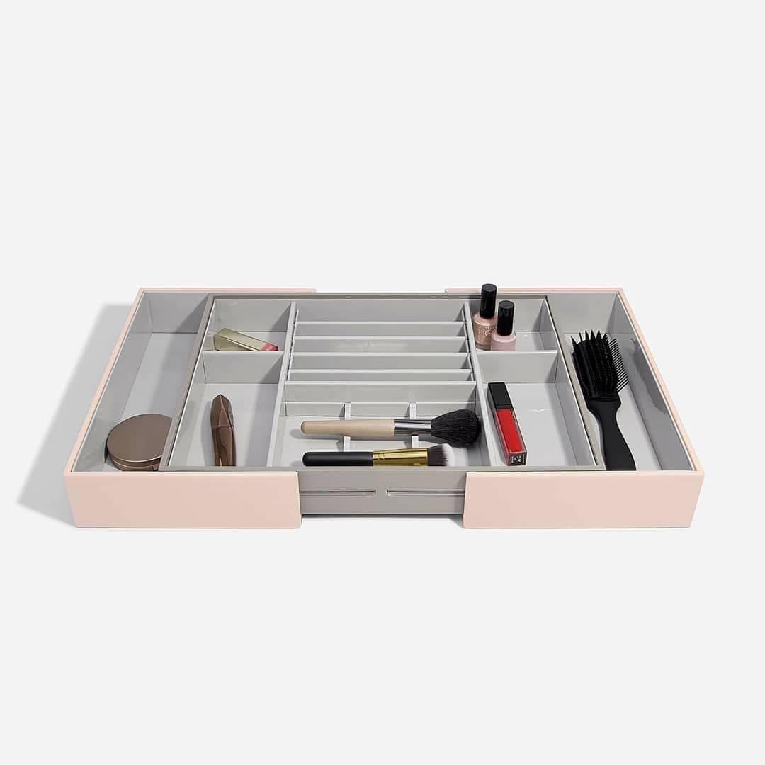 Stackers London Expandable In-Drawer Makeup Organiser - Blush Pink