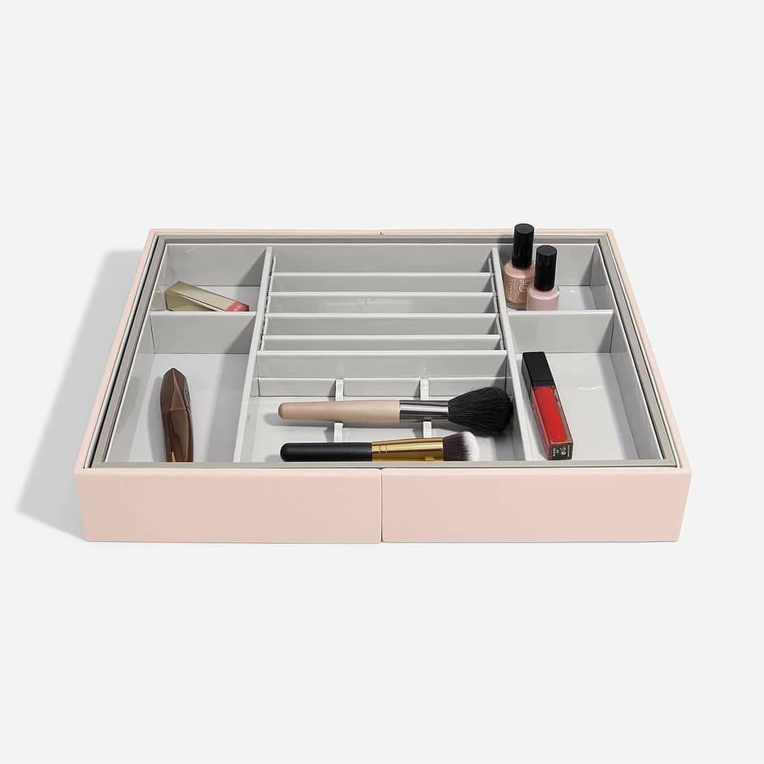 Stackers London Expandable In-Drawer Makeup Organiser - Blush Pink