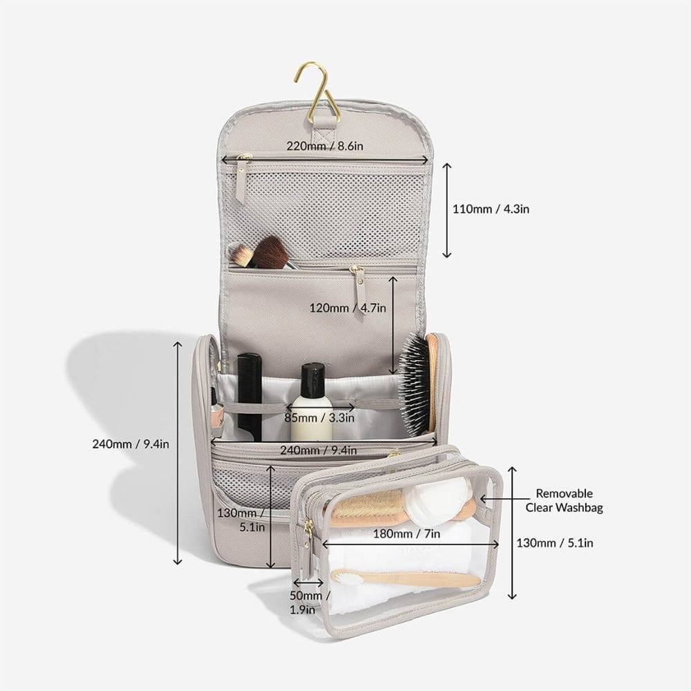 Stackers London Hanging Travel Washbag Large - Taupe