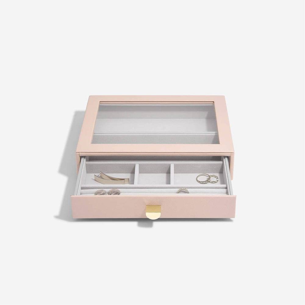 Stackers London Jewellery Box Triple Drawers Medium - Blush Pink