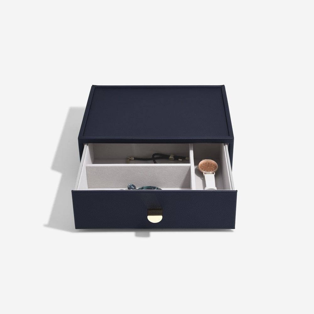 Stackers London Jewellery Box Triple Drawers Medium - Pebble Navy