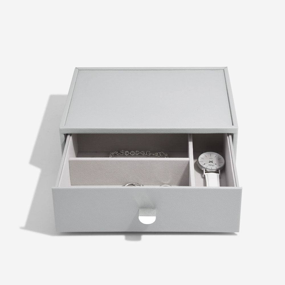 Stackers London Jewellery Box with Deep Drawer Medium - Pebble Grey