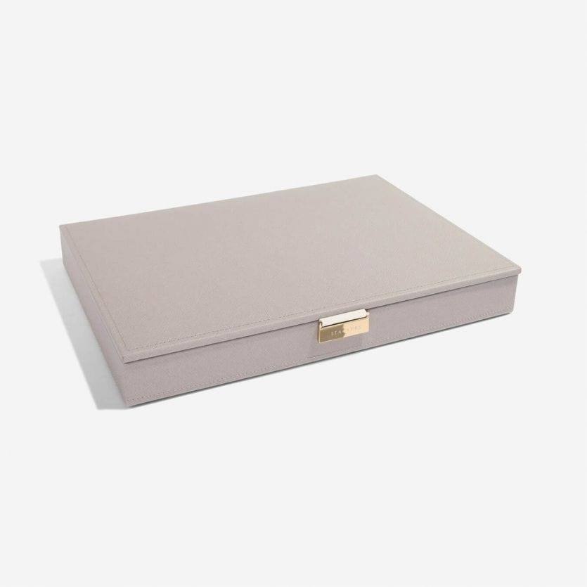 Stackers London Jewellery Box with Lid Large - Taupe