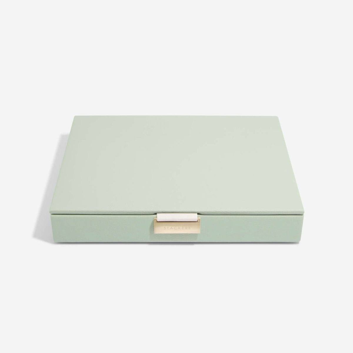 Stackers London Jewellery Box with Lid Medium - Sage Green