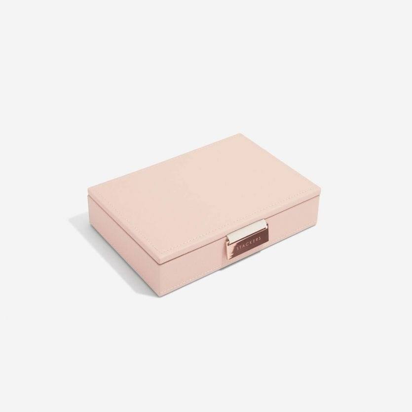 Stackers London Jewellery Box with Lid Small - Blush Pink