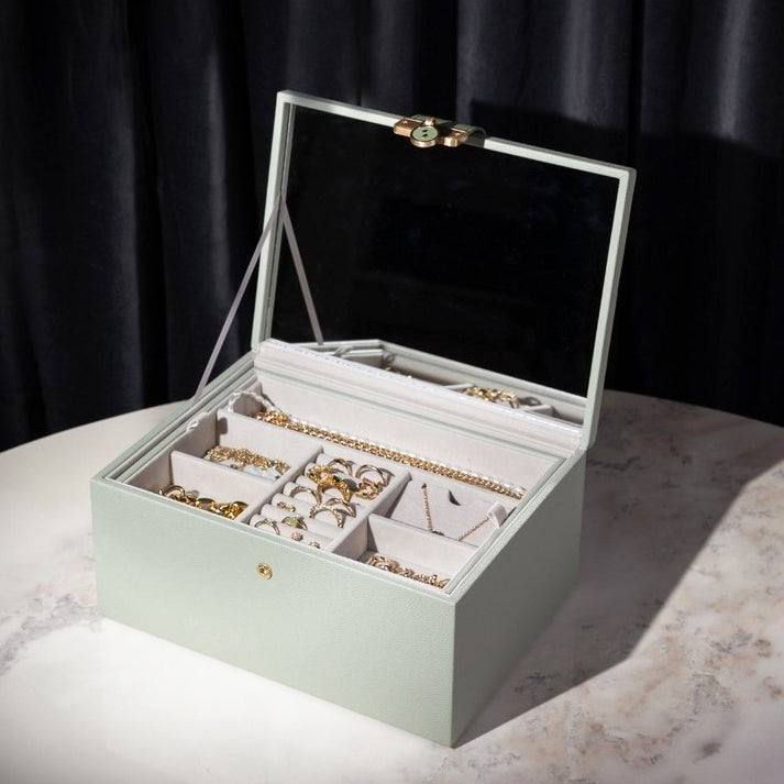 Stackers London Luxury Classic Jewellery Box - Sage