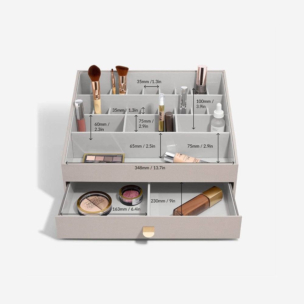 Stackers London Makeup Organiser with Drawer Large - Taupe