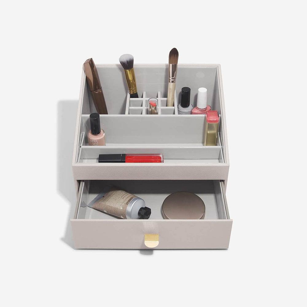 Stackers London Makeup Organiser With Drawer - Taupe