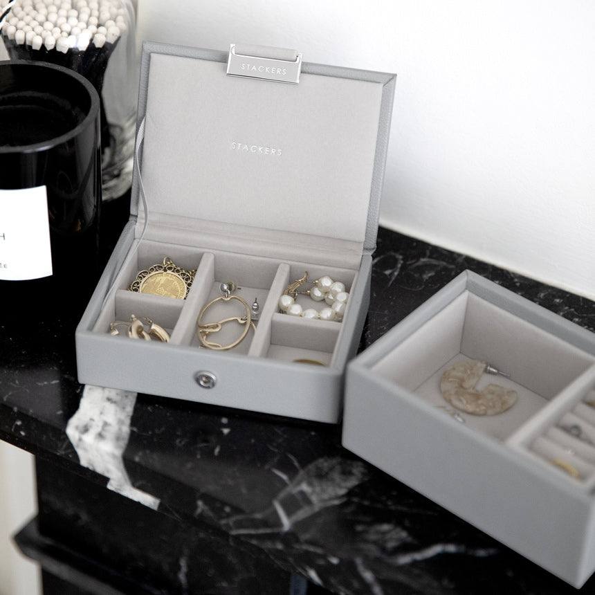 Stackers London Mini Jewellery Box Set - Pebble Grey