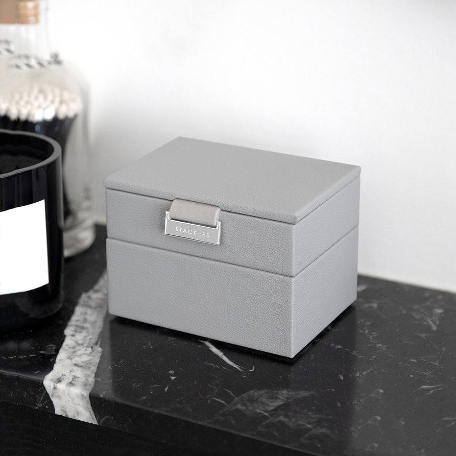 Stackers London Mini Jewellery Box Set - Pebble Grey