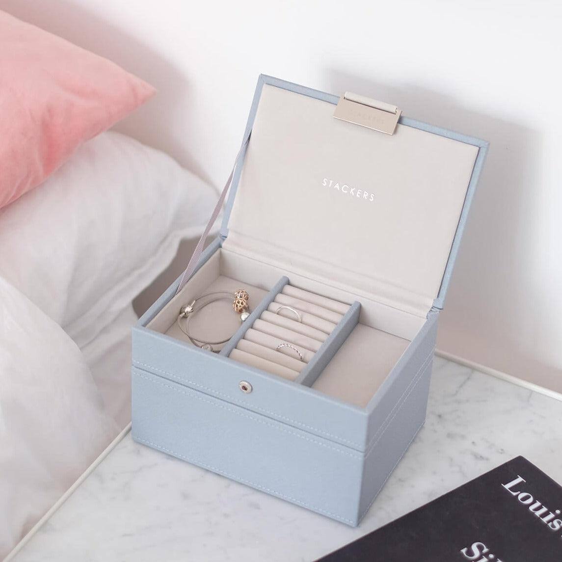 Stackers London Small Jewellery Box Set - Dusky Blue