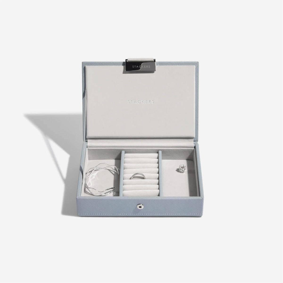 Stackers London Small Jewellery Box Set - Dusky Blue