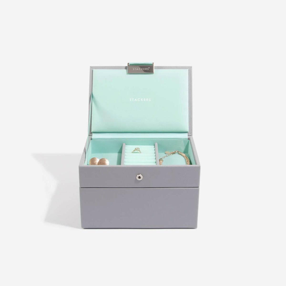 Stackers London Small Jewellery Box Set - Grey Mint