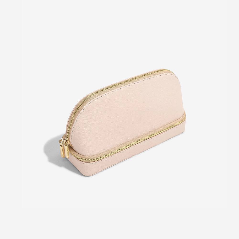 Stackers London Travel Cosmetic & Jewellery Bag - Blush Pink