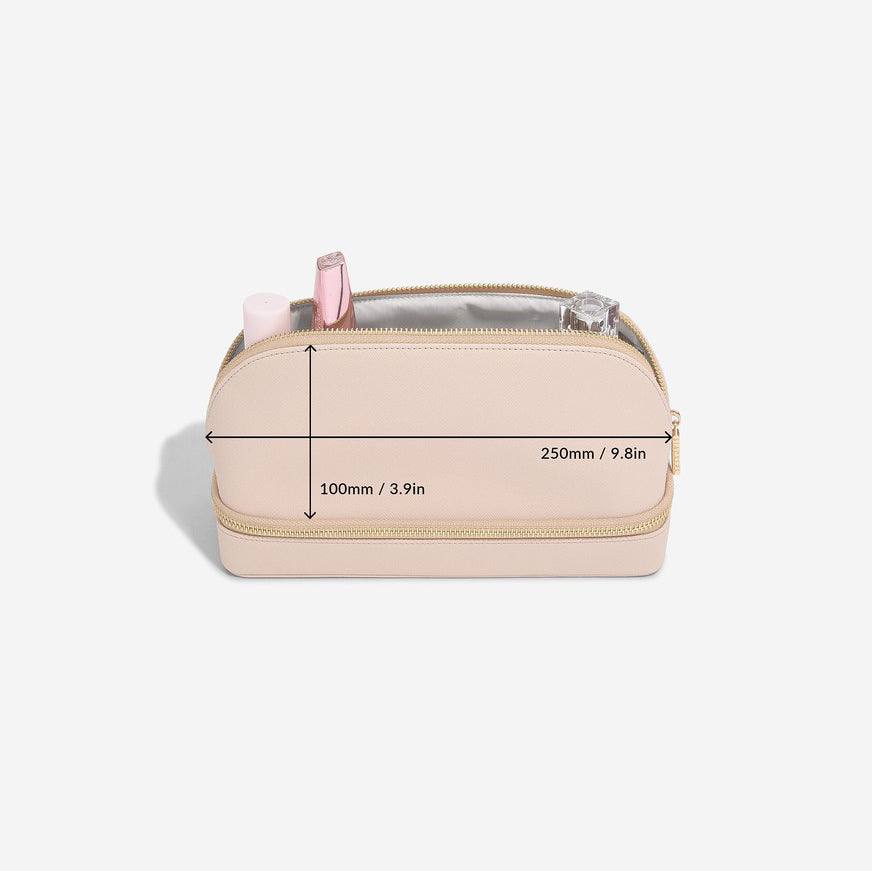 Stackers London Travel Cosmetic & Jewellery Bag - Blush Pink