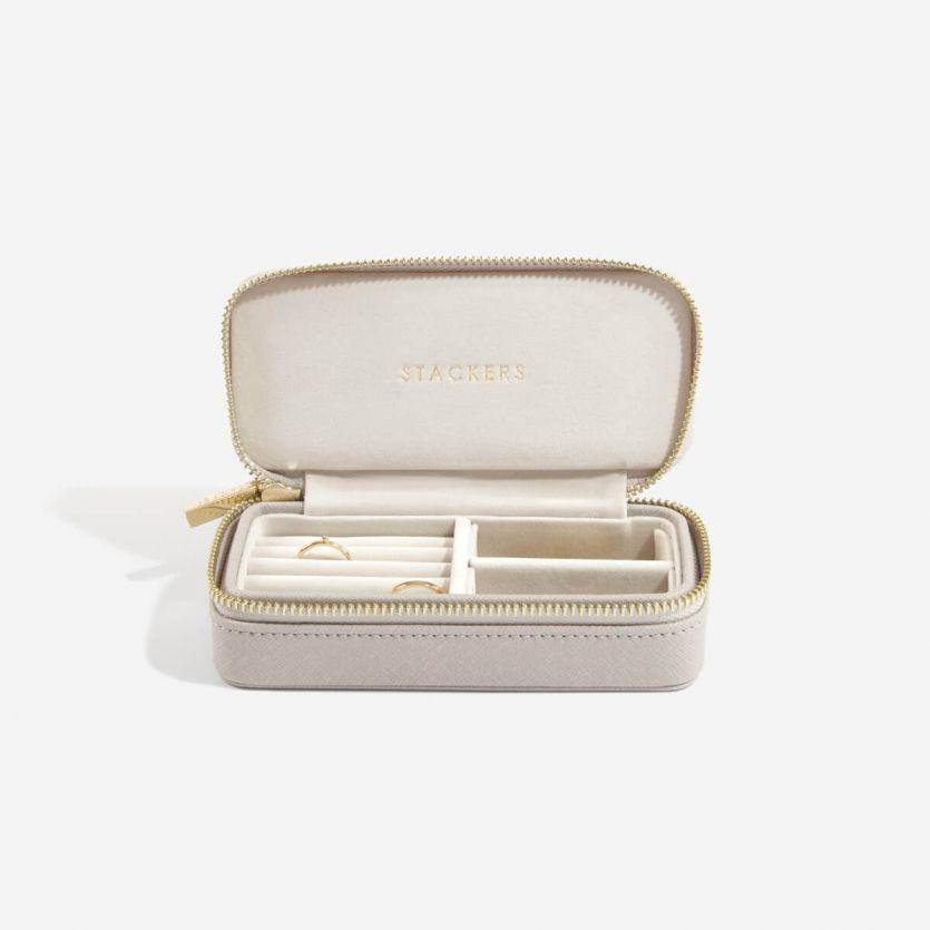 Stackers London Travel Jewellery Pouch Medium - Taupe