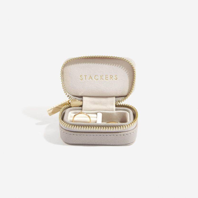 Stackers London Travel Jewellery Pouch Small - Taupe