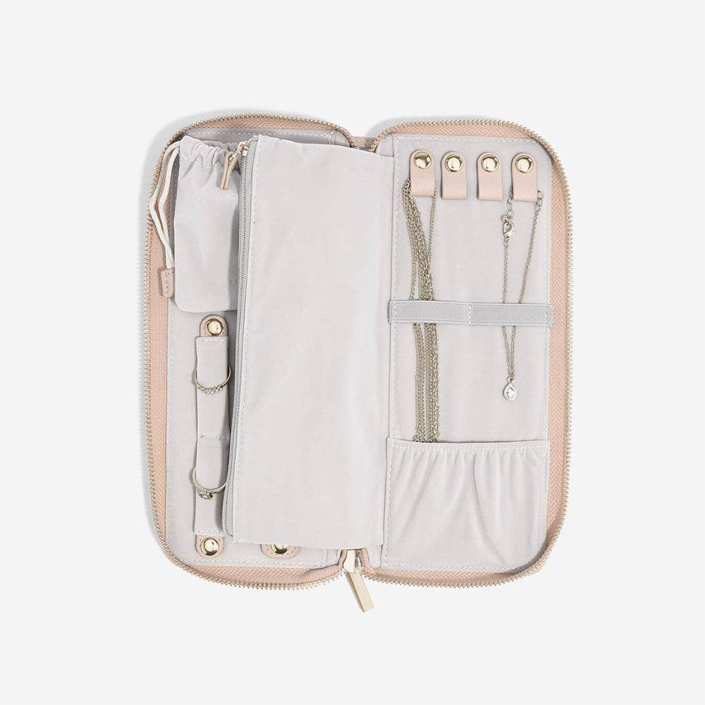 Stackers London Travel Jewellery Roll Medium - Blush Pink