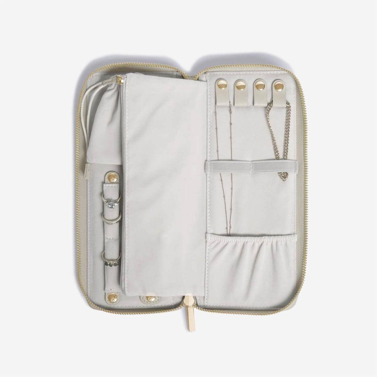 Stackers London Travel Jewellery Roll Medium - Oatmeal