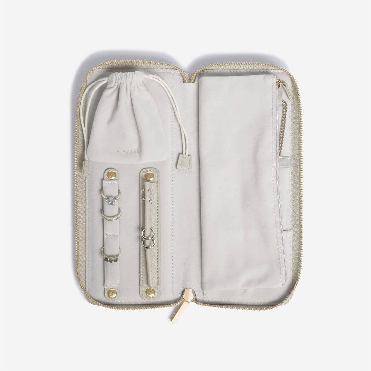 Stackers London Travel Jewellery Roll Medium - Oatmeal