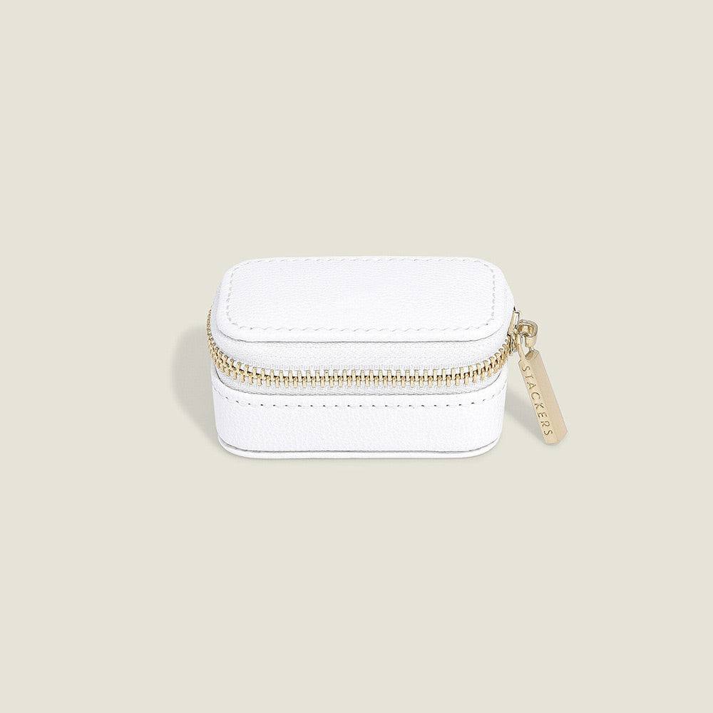 Stackers London Travel Ring Pouch Small - Pebble White