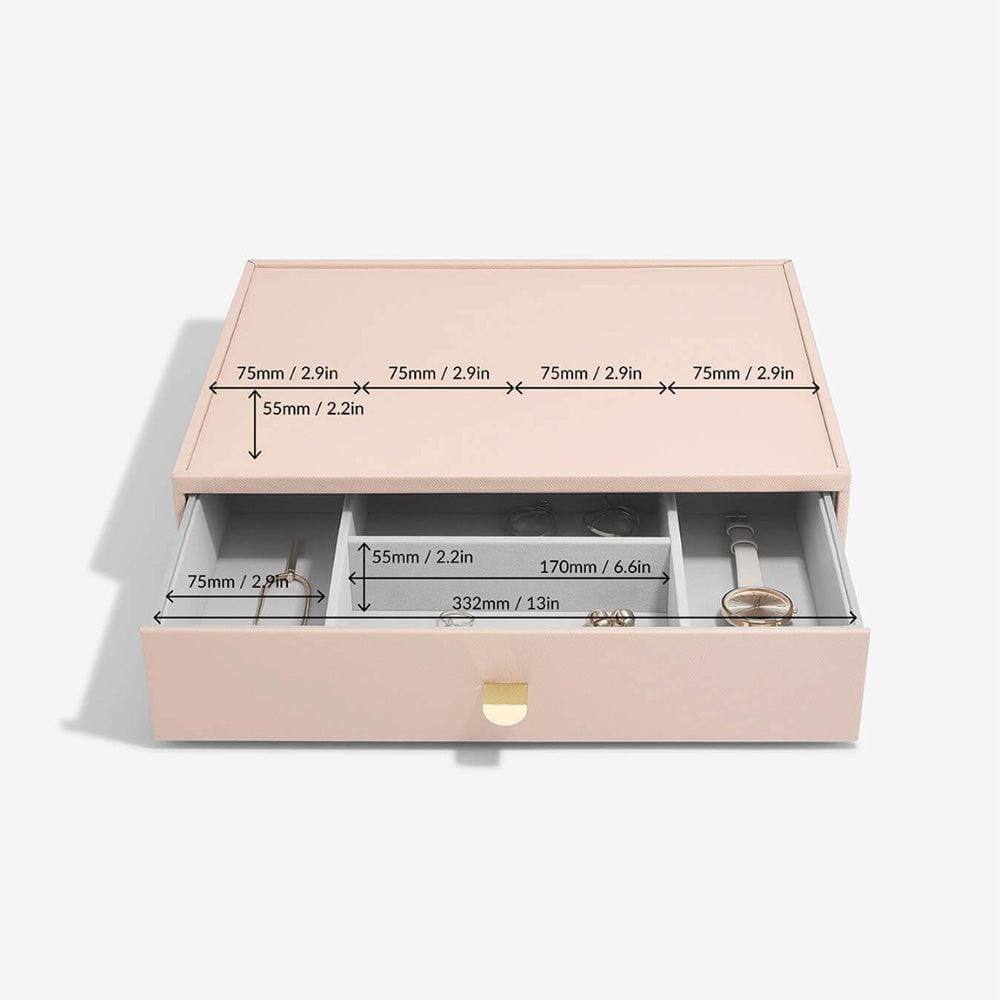 Stackers London Watch & Accessories Drawer Large - Blush Pink