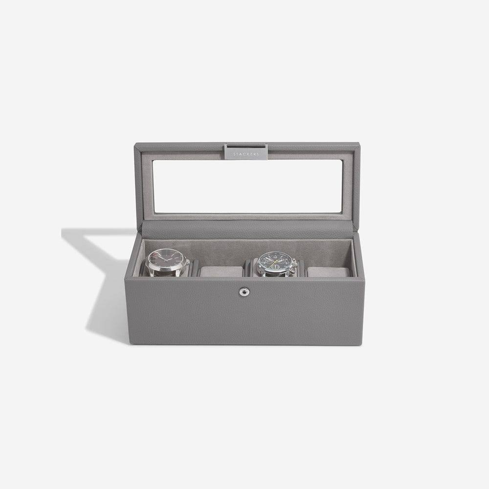 Stackers London Watch Box 4-piece - Slate Grey