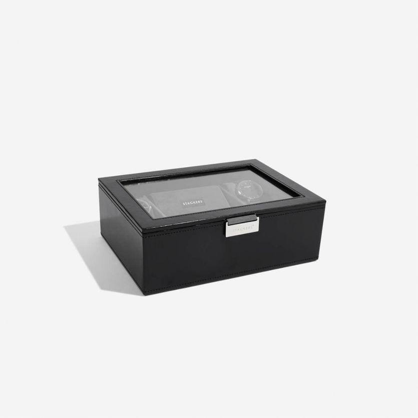 Stackers London Watch Box 8-piece - Black