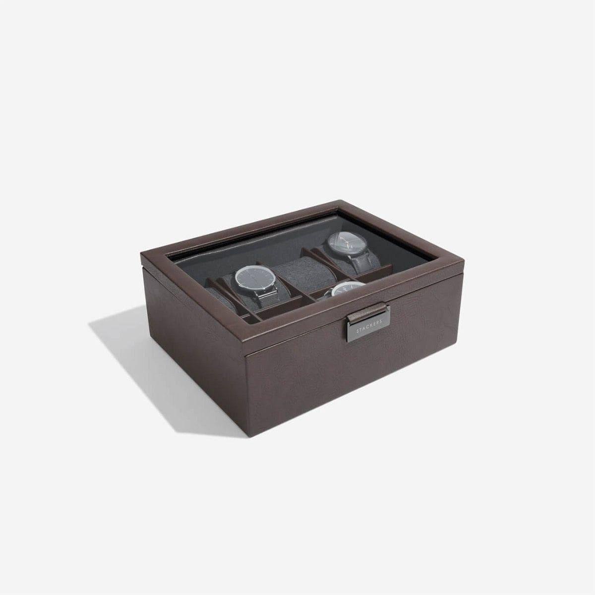 Stackers London Watch Box 8-Piece - Brown