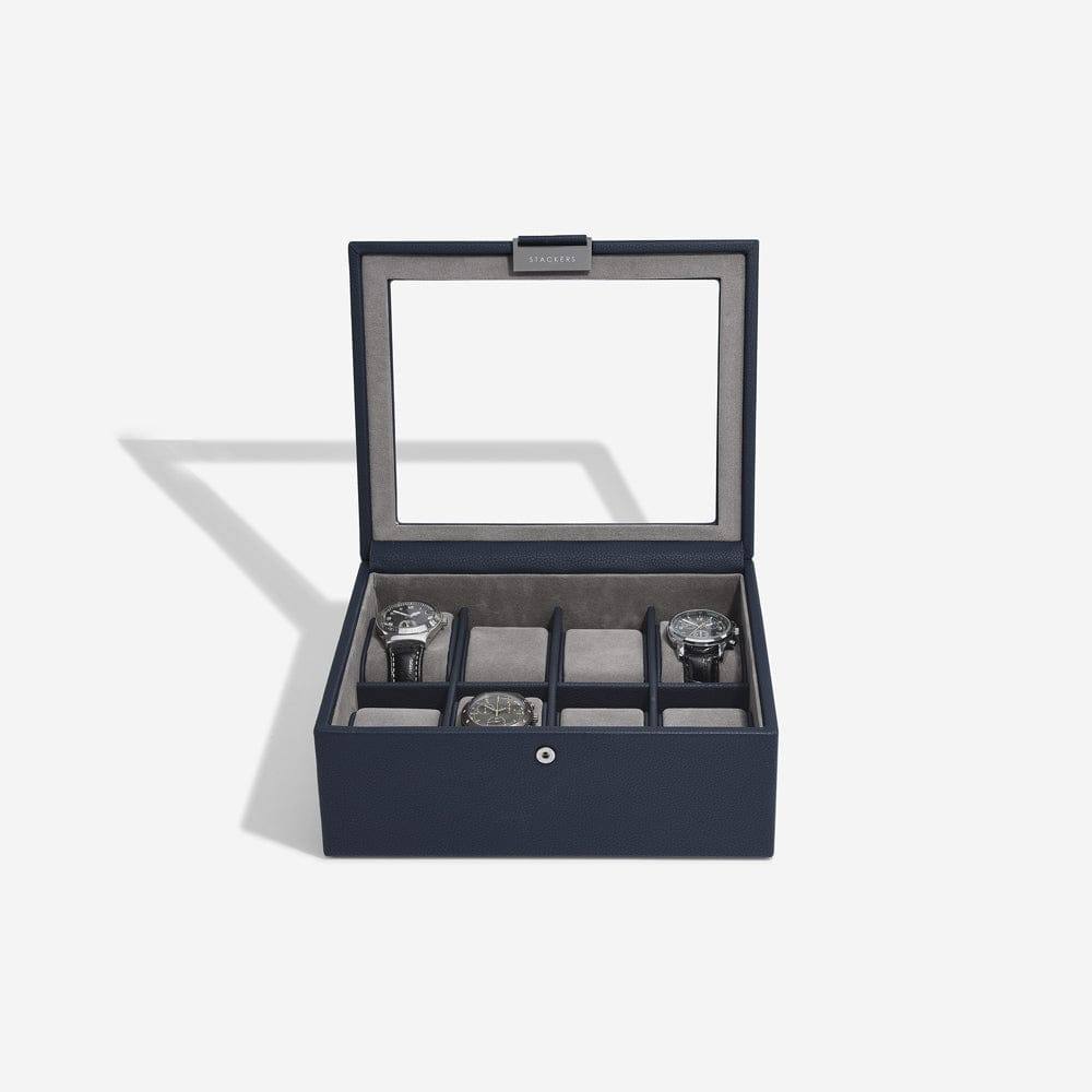 Stackers London Watch Box 8-piece - Navy