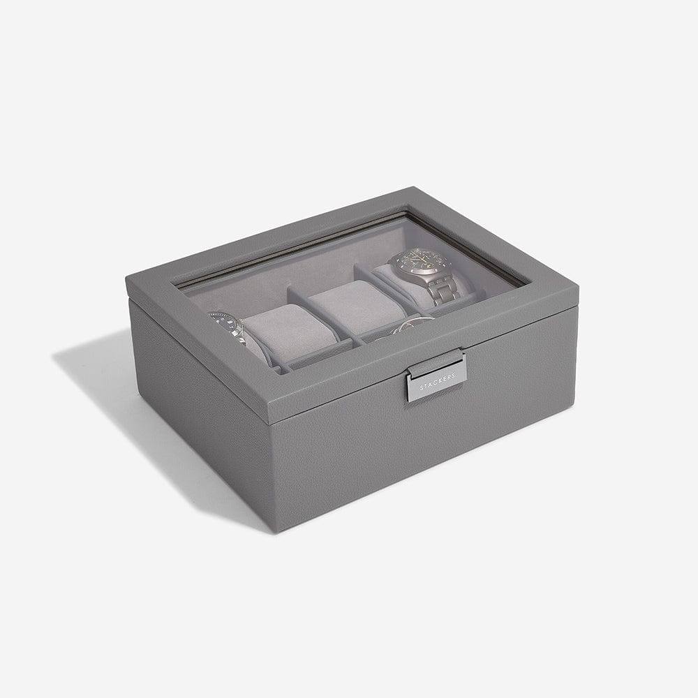 Stackers London Watch Box 8-piece - Slate Grey