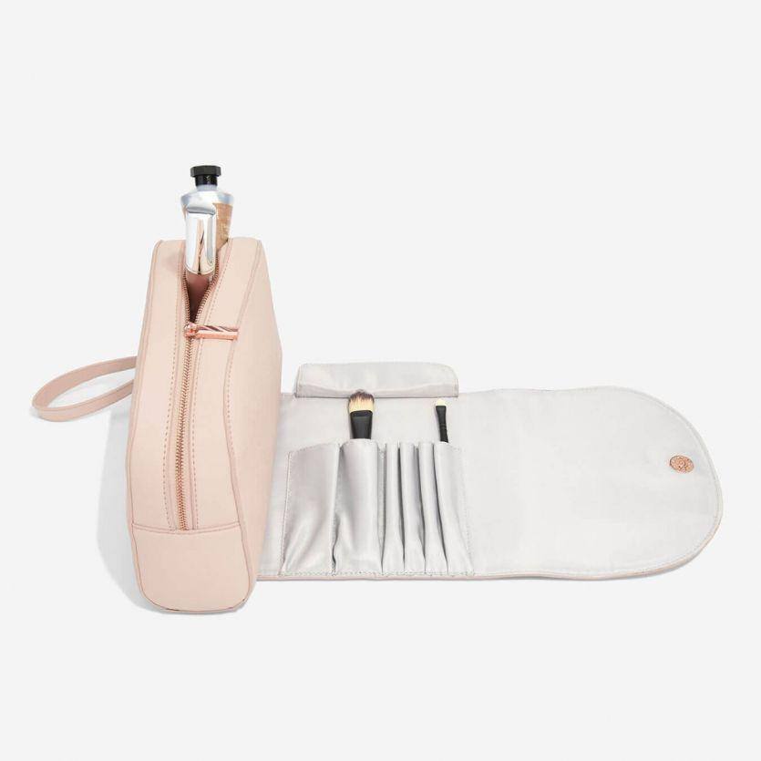 Stackers London Wrap Around Make-up Bag - Blush Pink