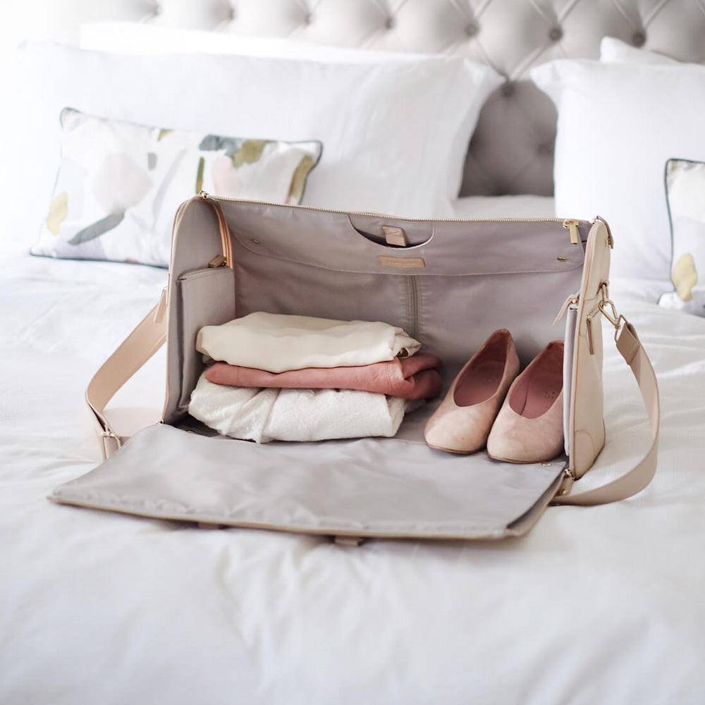 Stackers London Zipped Travel Bag - Blush Pink