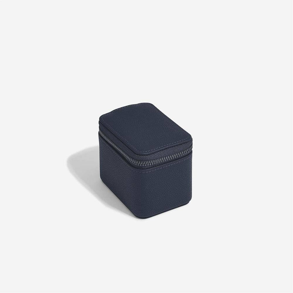 Stackers London Zipped Watch Case Single - Navy Blue