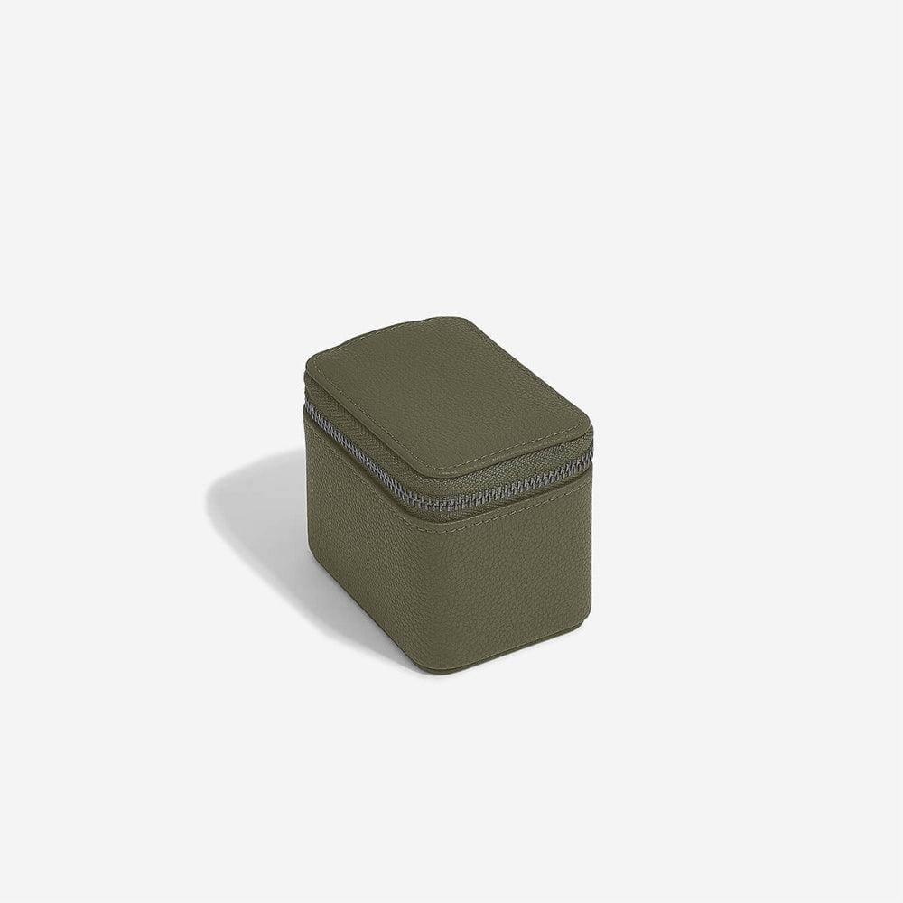 Stackers London Zipped Watch Case Single - Olive Green