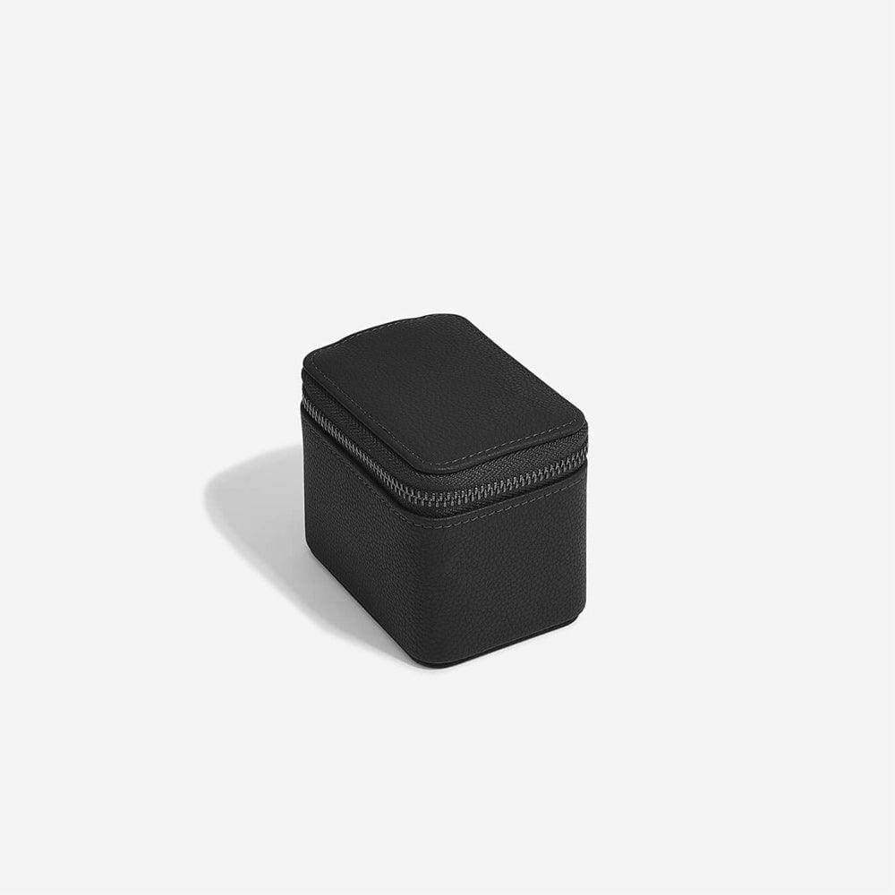 Stackers London Zipped Watch Case Single - Pebble Black