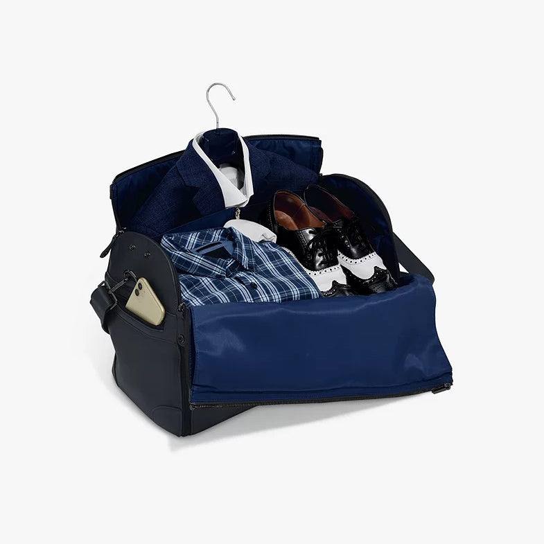 Stackers London Zipped Weekend Suit Bag - Navy