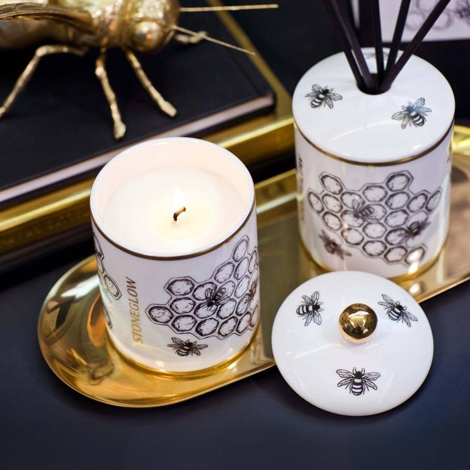 Stoneglow London Keepsake Ceramic Candle - Neroli & Rosewood