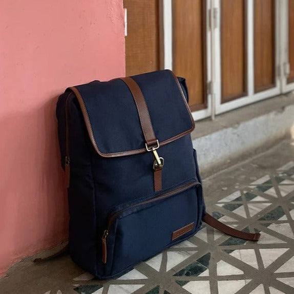 The Postbox Alton Backpack - Oxford Blue