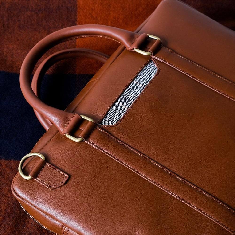 The Postbox Cullen Laptop Bag 15.6 Inch - Classic Tan